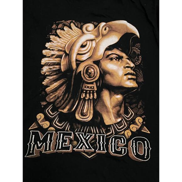 Mexico Men’s Black T-Shirt XL - Picture 2 of 6